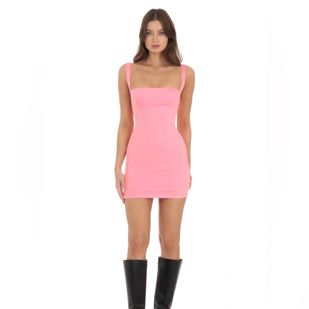Brand New Lucy in the Sky Homecoming/Party Bodycon Minidress (Pink)